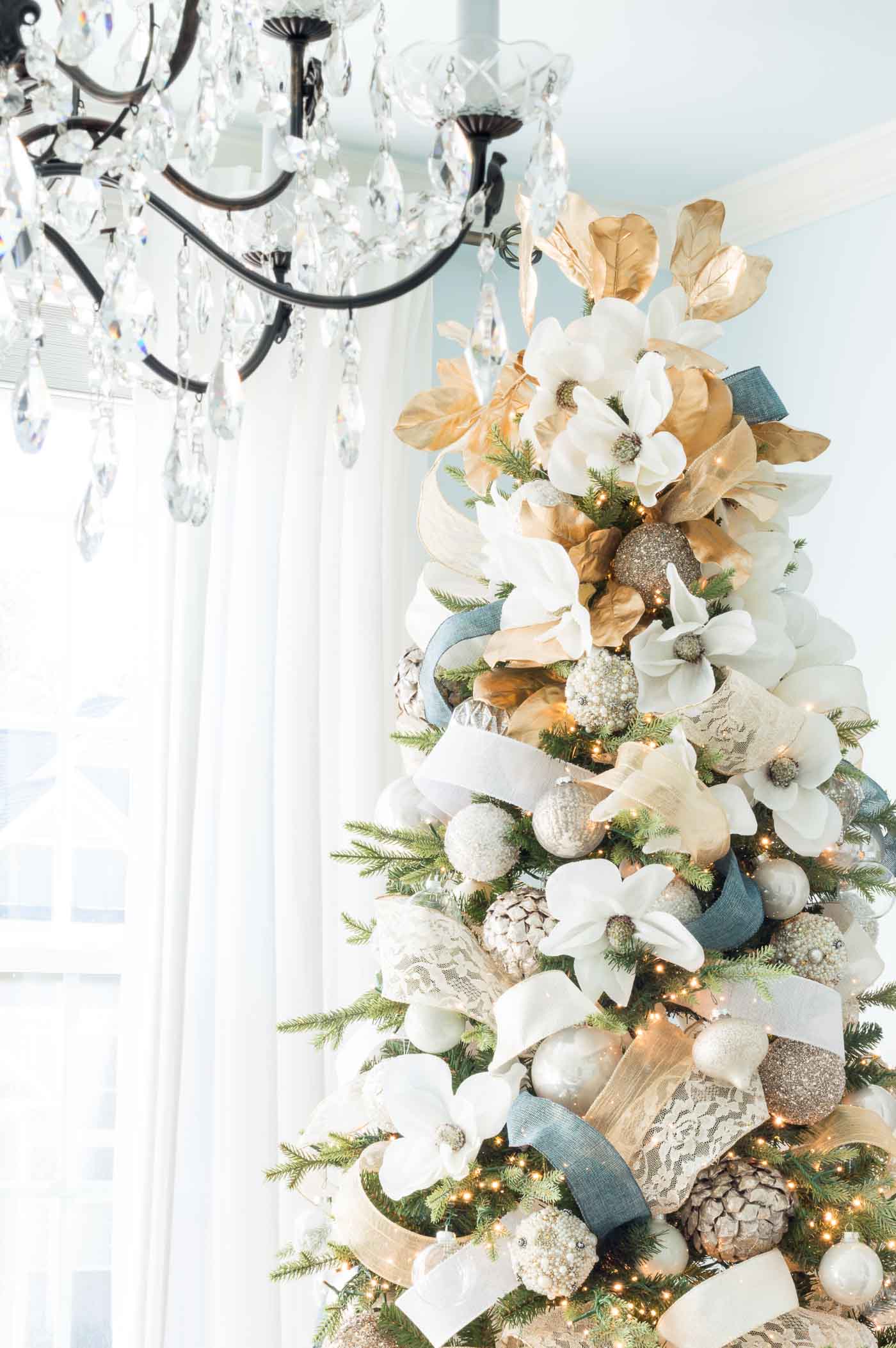 Magnolia themed Southern Christmas Tree and Other Unique Themes