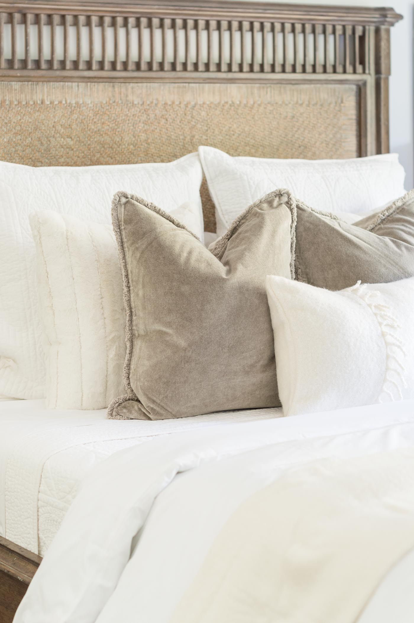 How to layer a neutral bed with the best bedding pieces