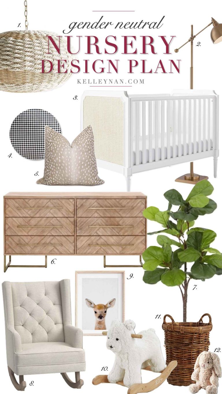 A Calming Gender Neutral Nursery Design - Unisex for Boys or Girls