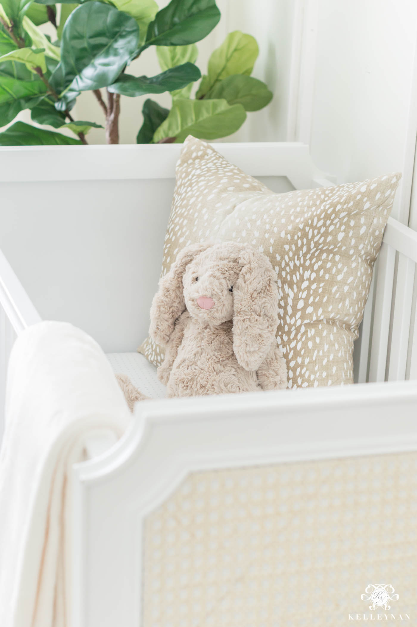 Transitional neutral nursery with woodland and forest animals