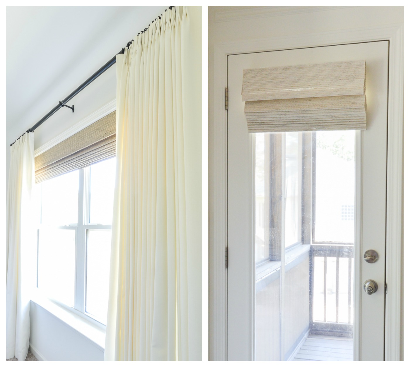 neutral shades and curtains for nursery