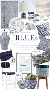 Favorites in Blue and White Home Decor and More