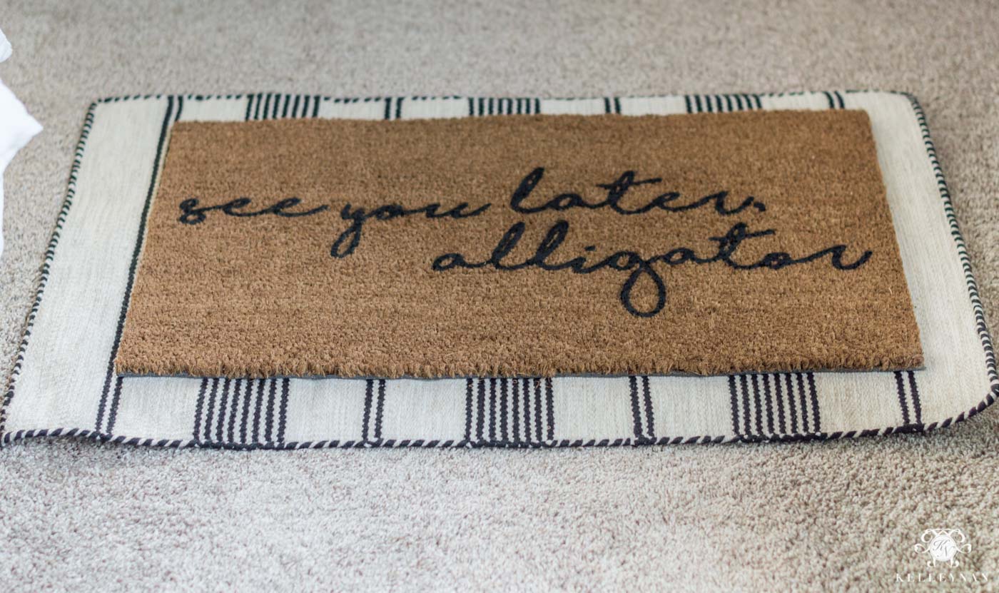 see you later alligator door mat