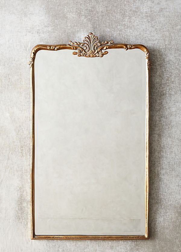 brass woodland anthropologie mirror