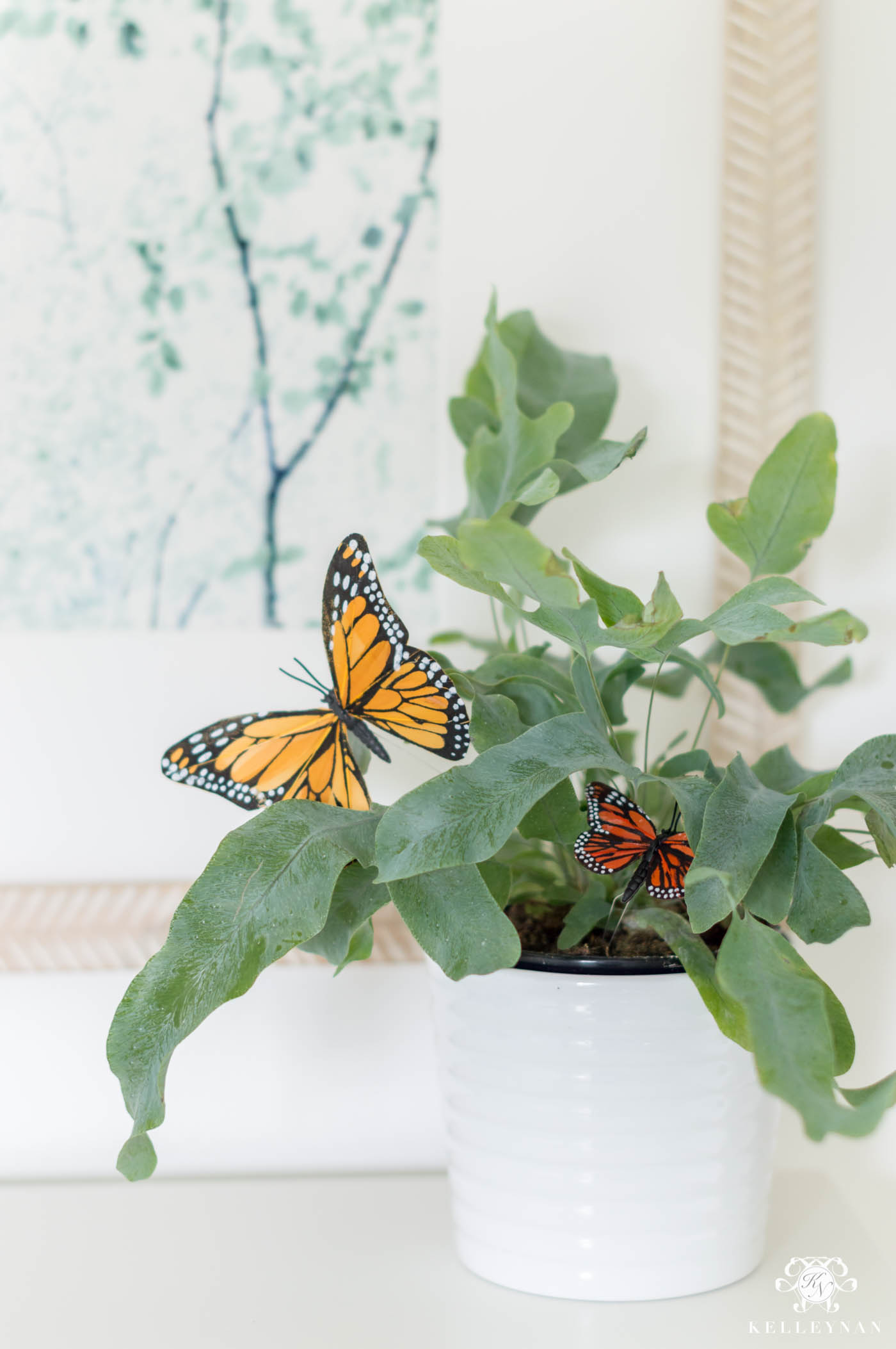 Plant idea for kids with butterflies