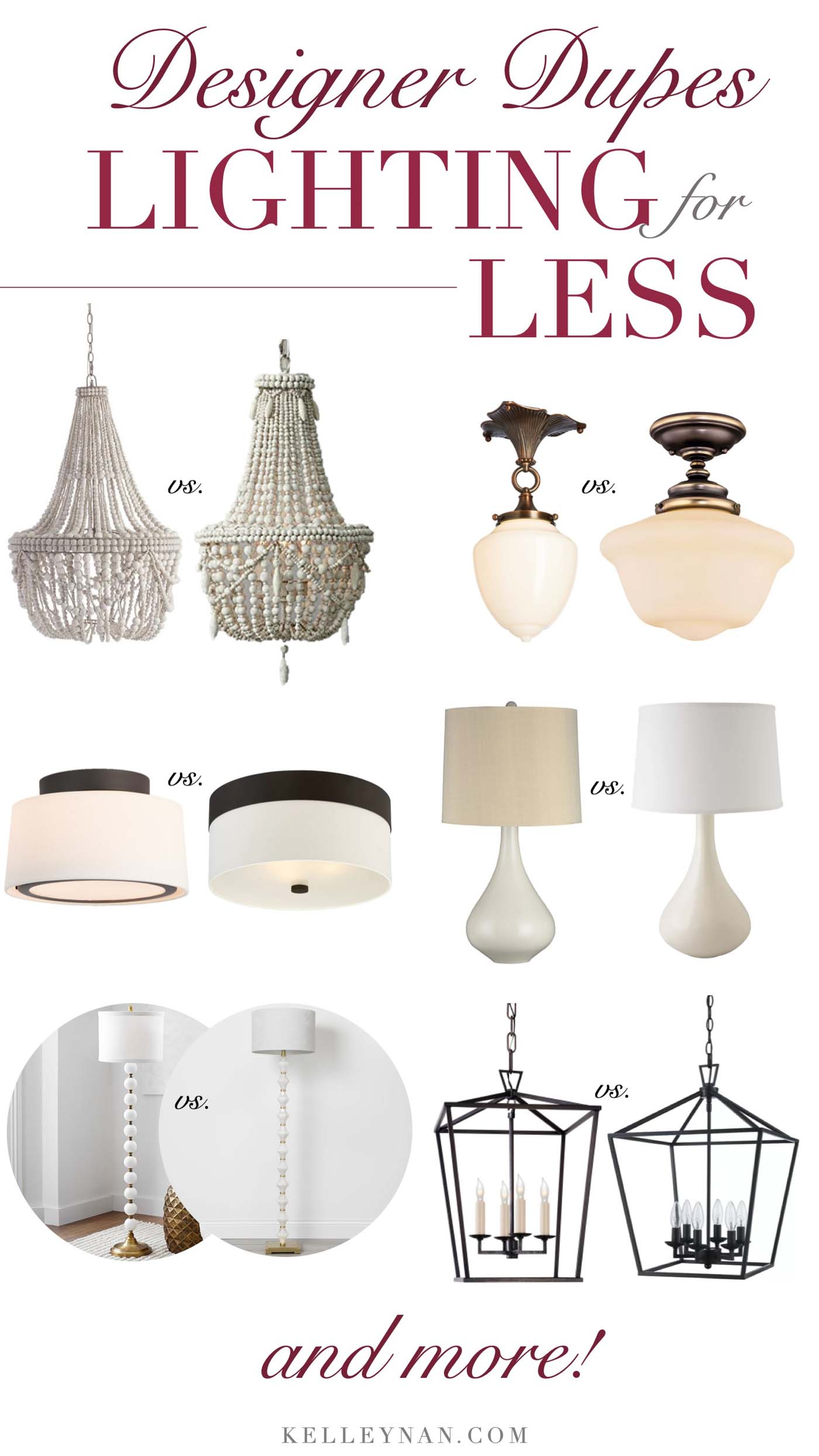 Affordable Alternatives for Designer Lighting - Kelley Nan