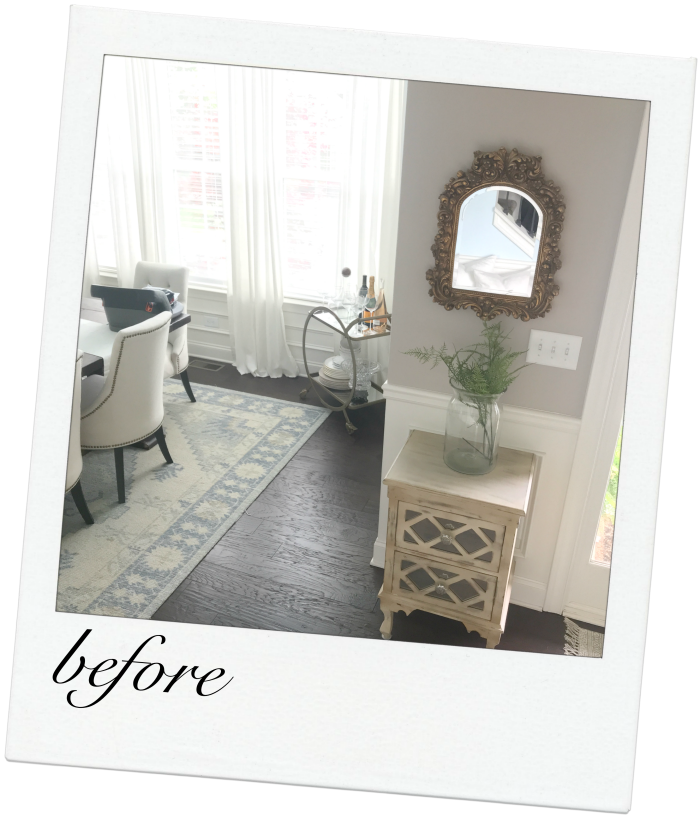 Small entry transitional makeover