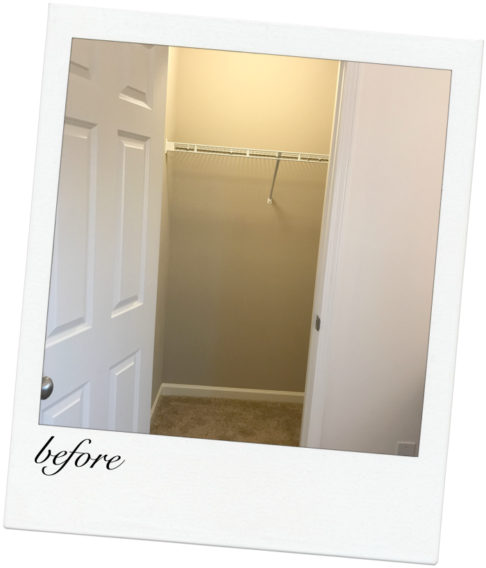 nursery closet makeover