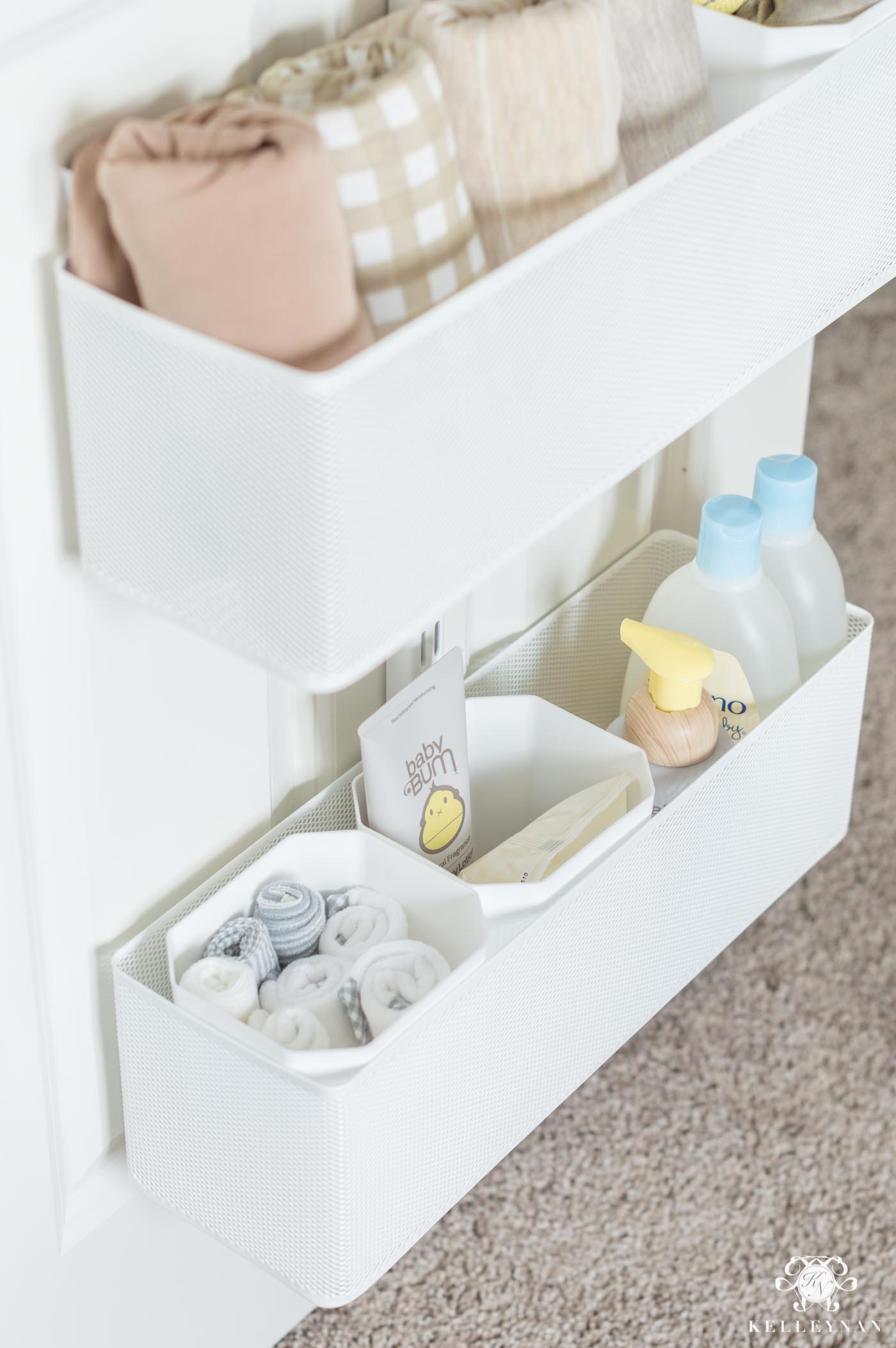 Tips for Storing Baby Essentials, Plus an Over-the-Door Nursery