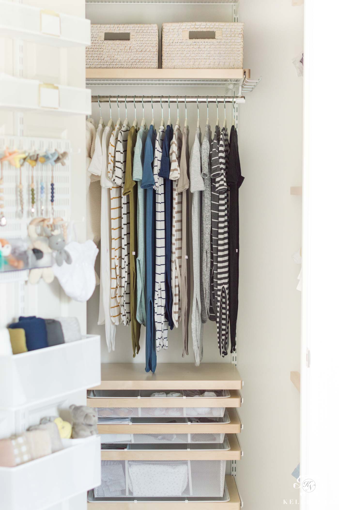 The Nursery Closet: Planned and Organized to the Max! - Kelley Nan