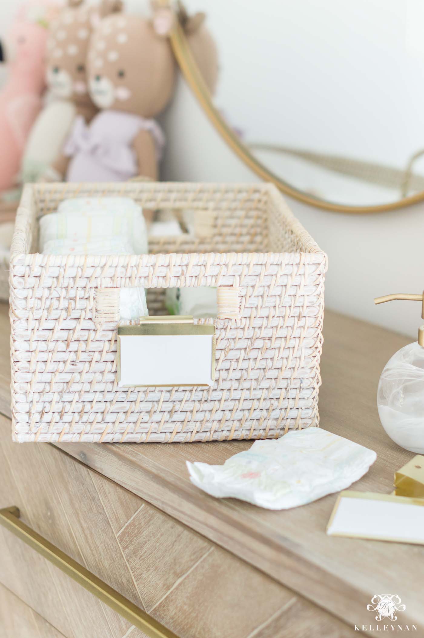 Best baskets and labels for baby room organization