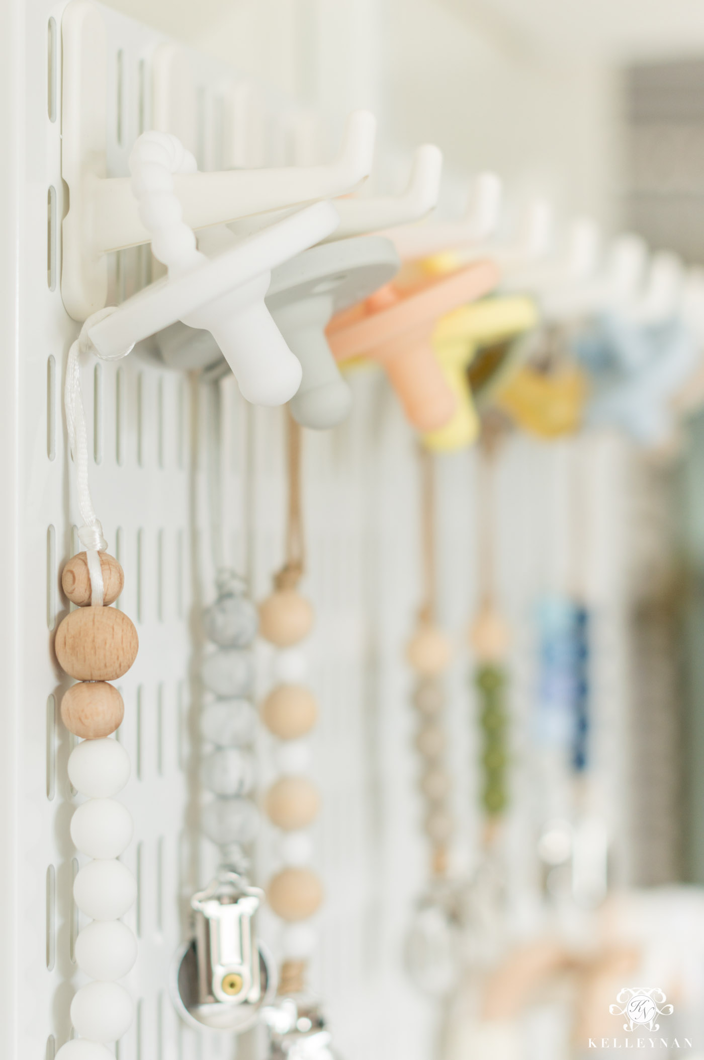 how to organize and display baby pacifiers