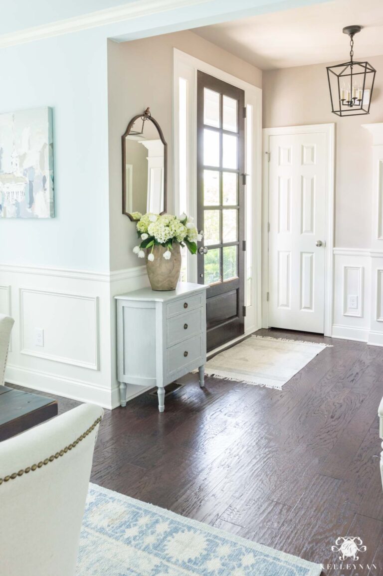 An Updated Traditional Small Entry Makeover - Kelley Nan