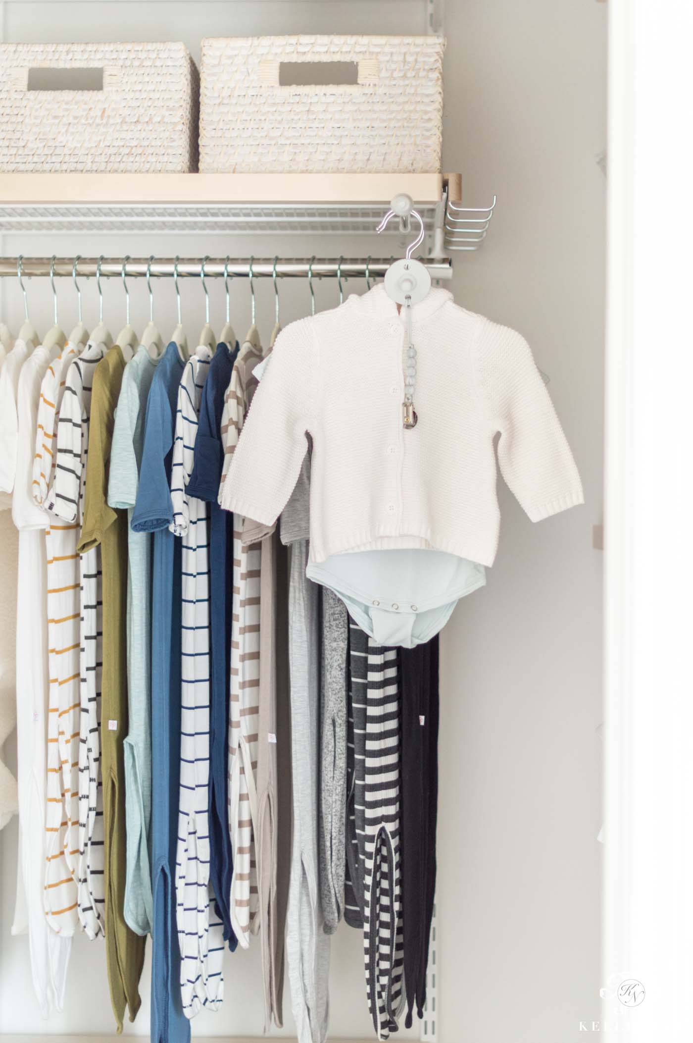 How We Organized the Baby Closet Plus How we Fit It All in a Small