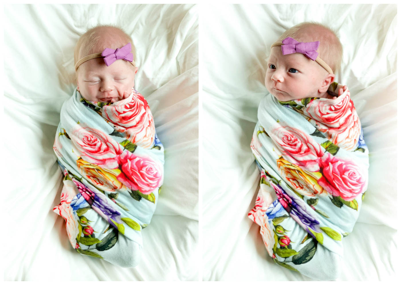 Posh Peanut Country Floral Swaddle