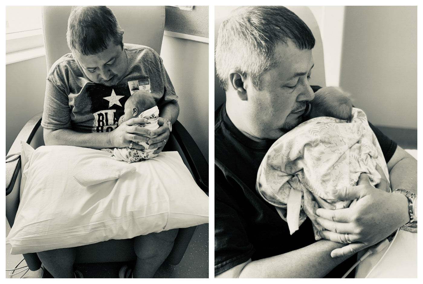 Dad Baby Hospital Cuddles