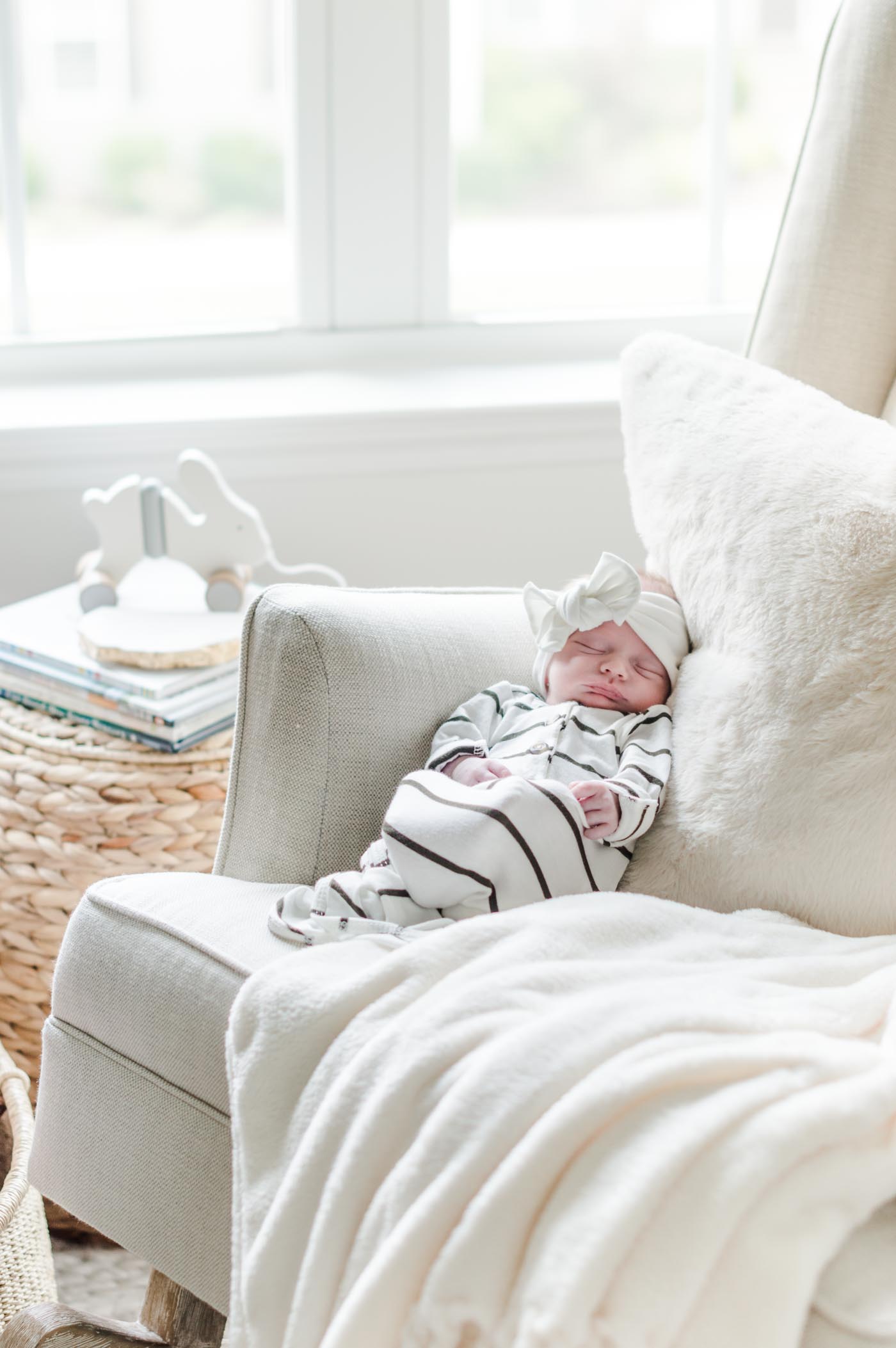 Baby in rocking chair