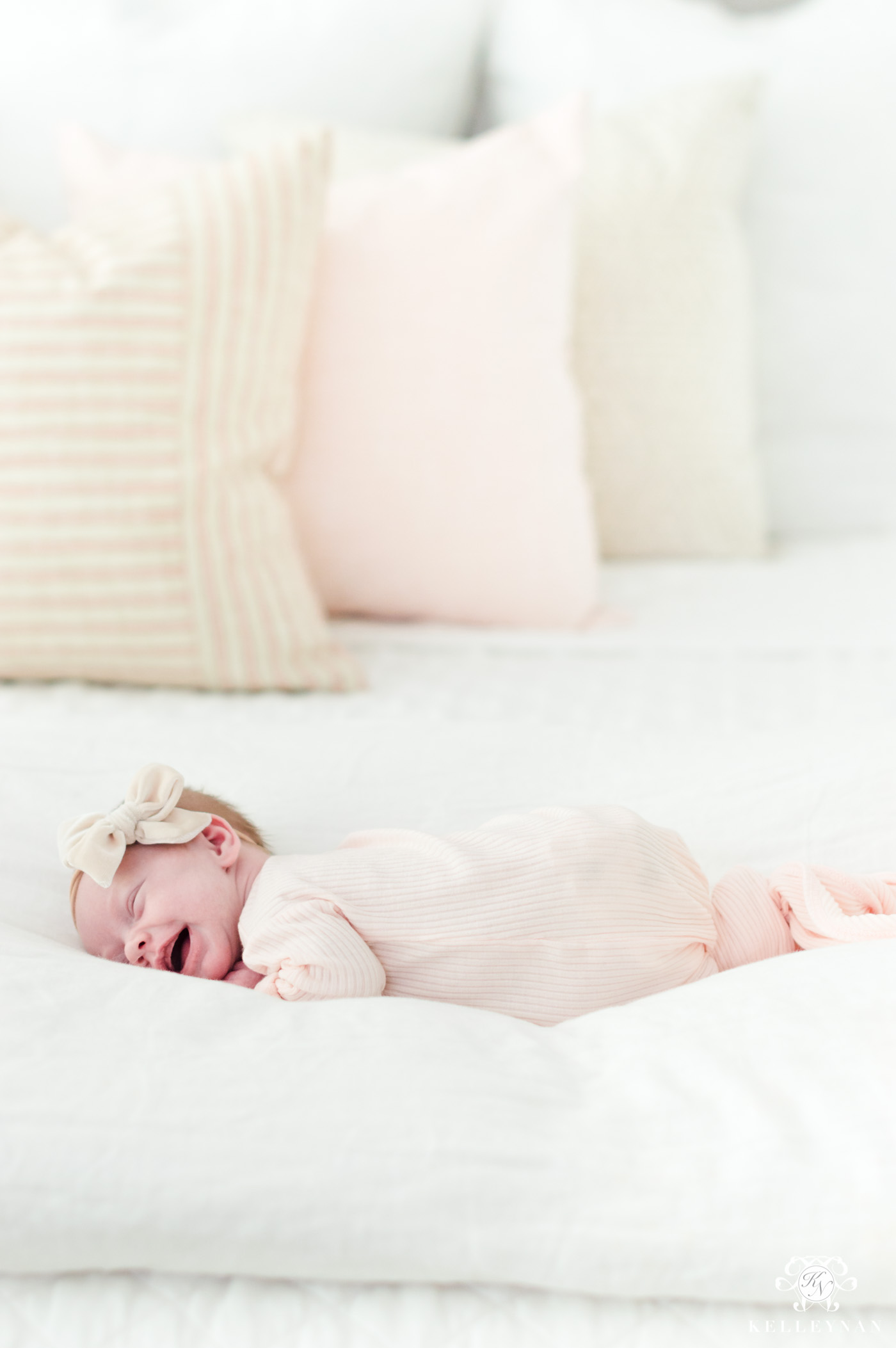 Little girl newborn lifestyle photos