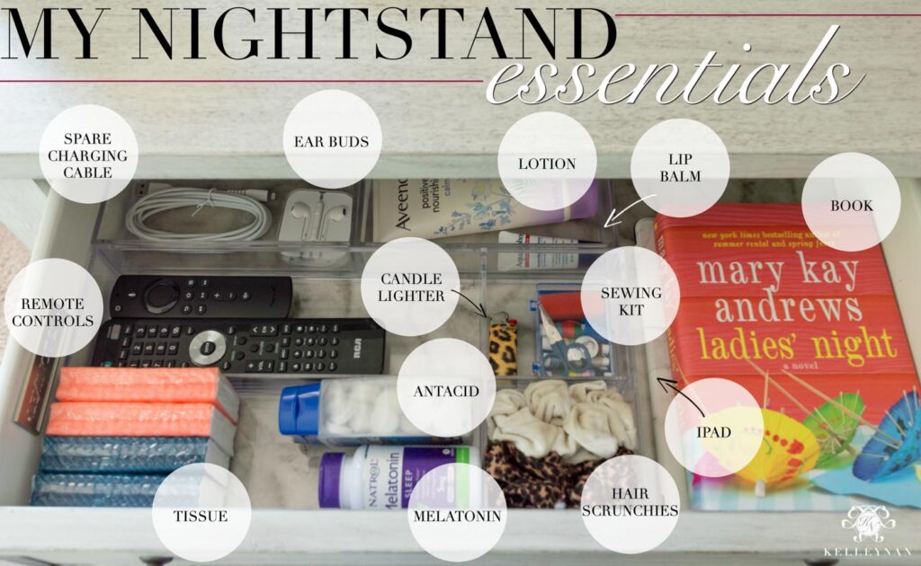 4 Steps to an Organized Nightstand (Before & After!) Kelley Nan