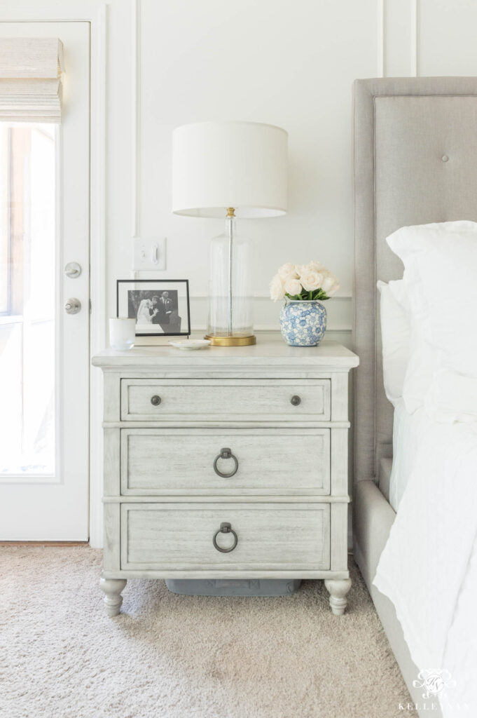 4 Steps to an Organized Nightstand (Before & After!)- Kelley Nan