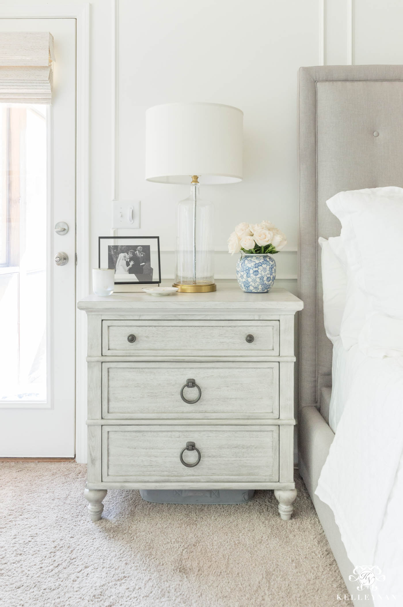 4 Steps To An Organized Nightstand Before After Kelley Nan