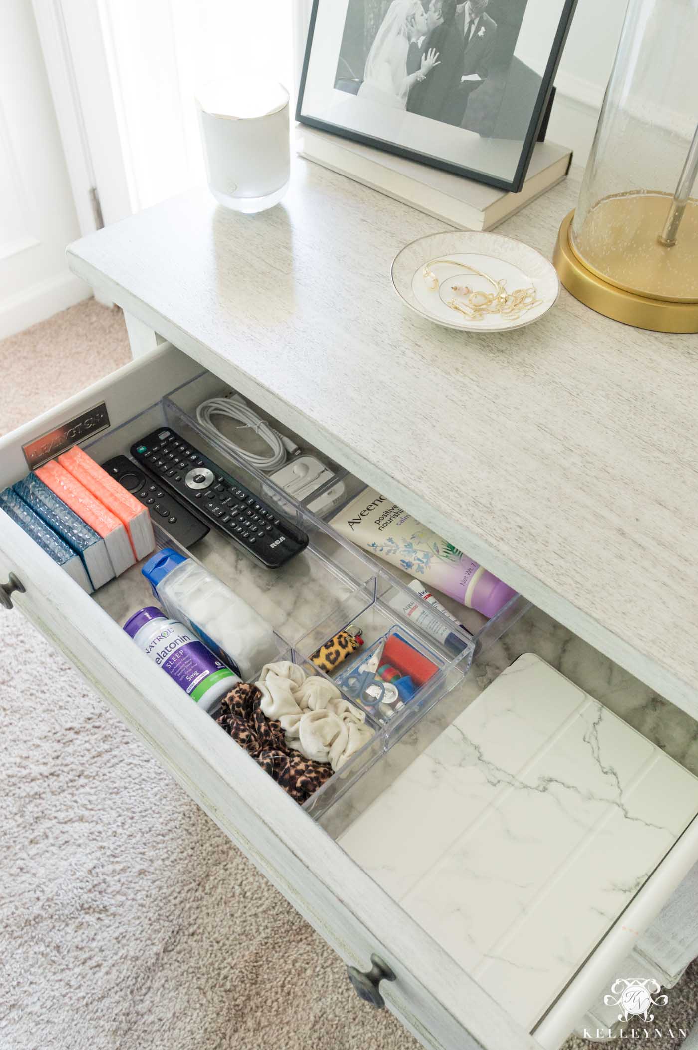 Drawer Organizing Made Easy (Junk / Nightstand Drawer)