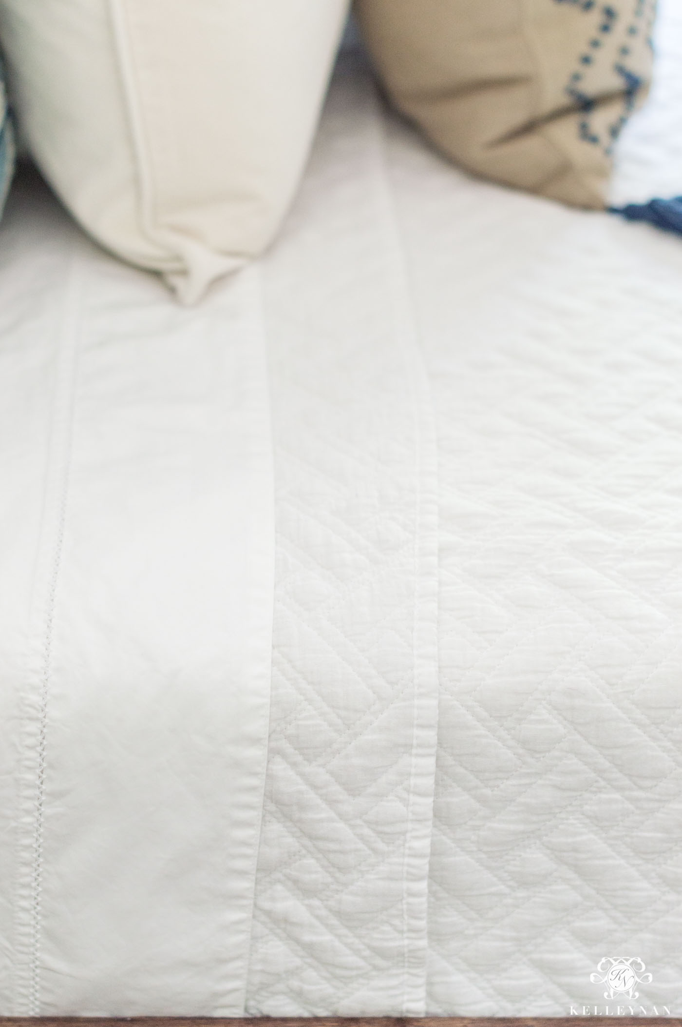 Blue & White Bedding & 7 Tips for the Perfectly Layered Bed! - Kelley Nan