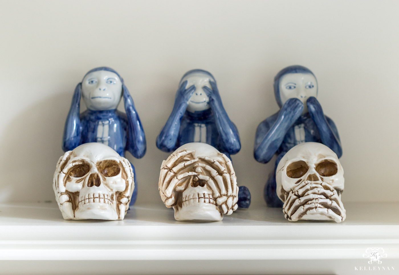 Halloween Bookshelf Decor Ideas