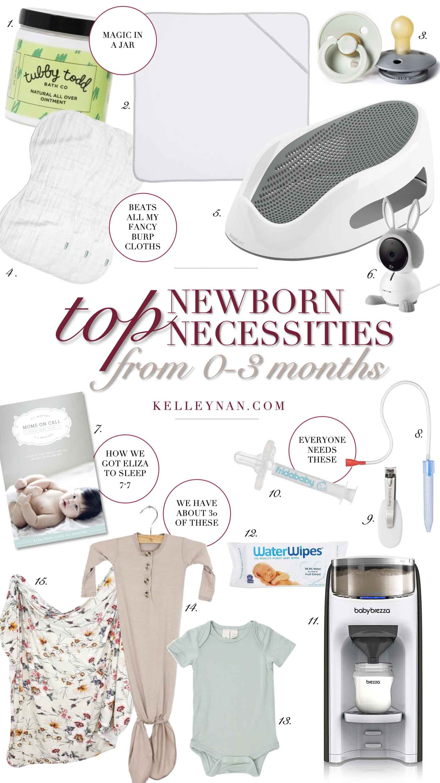 The number one things every mom needs for their newborn baby- top tried and true infant essentials!