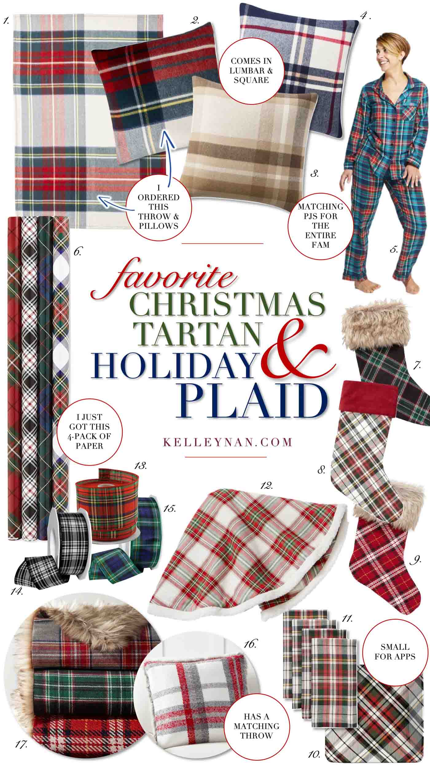 Plaid and Tartan Christmas Decor Favorites