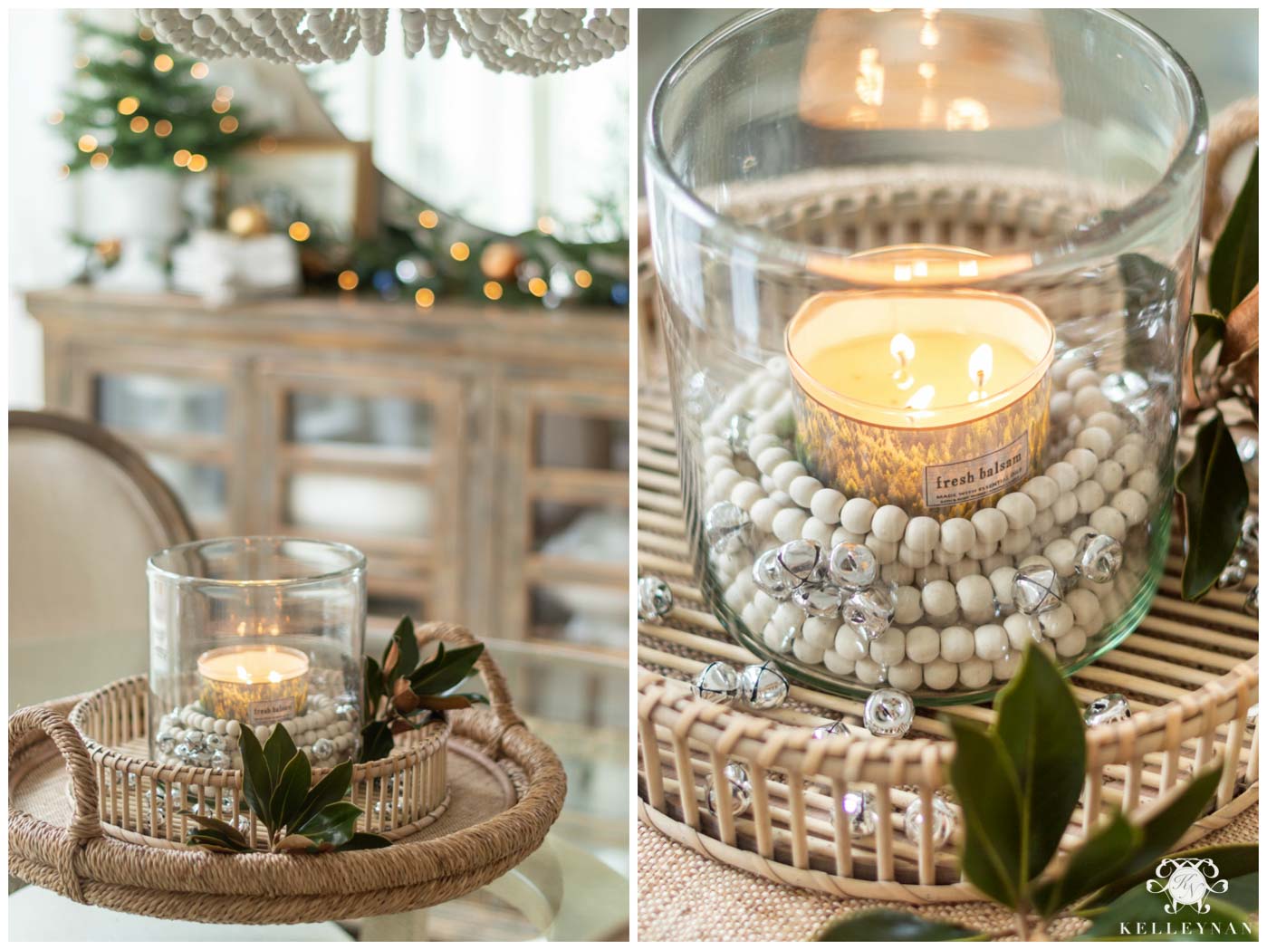 Simple Candle Table Centerpiece Idea