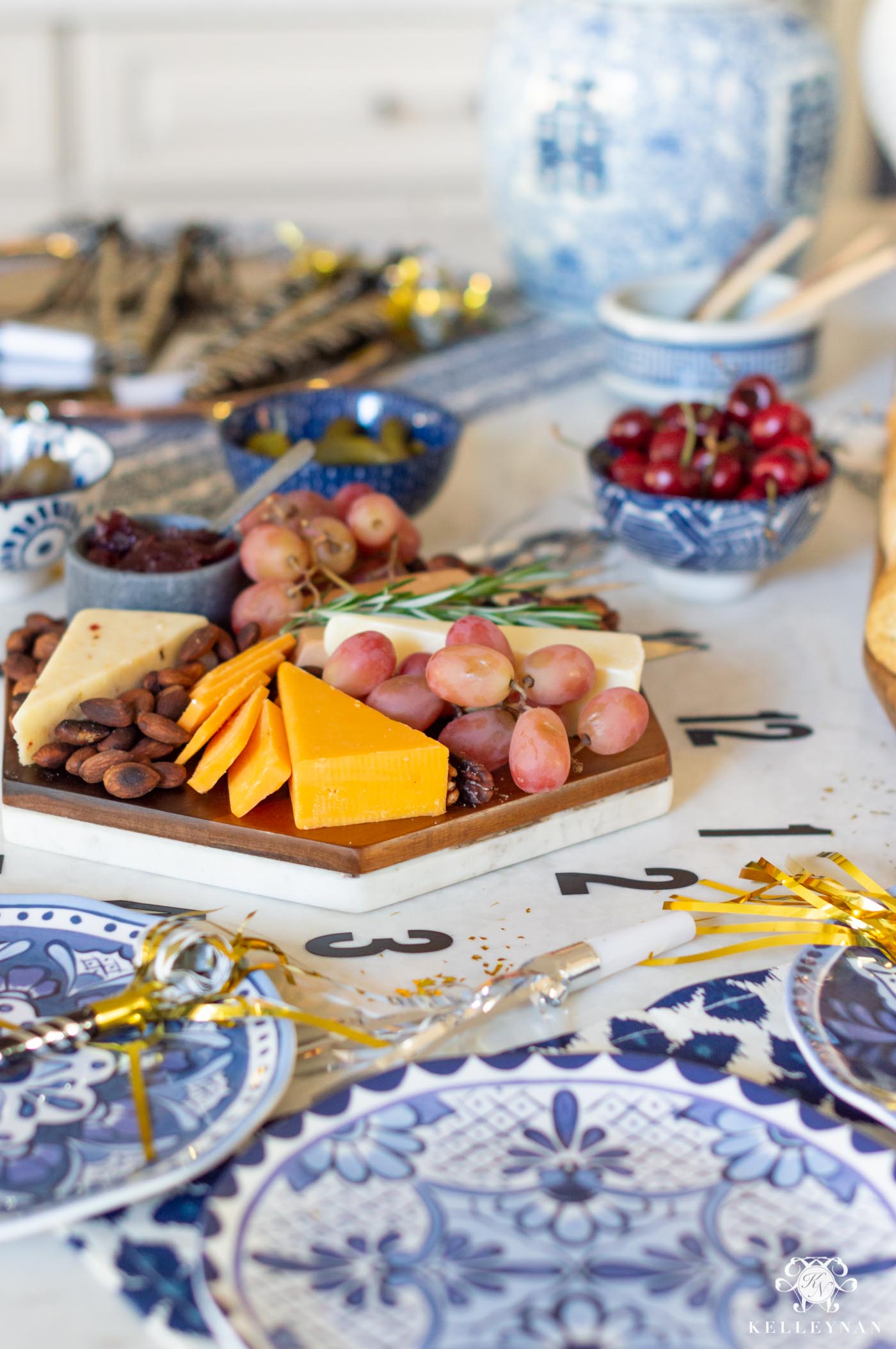 New Year's Eve Party Food Setup and Ideas