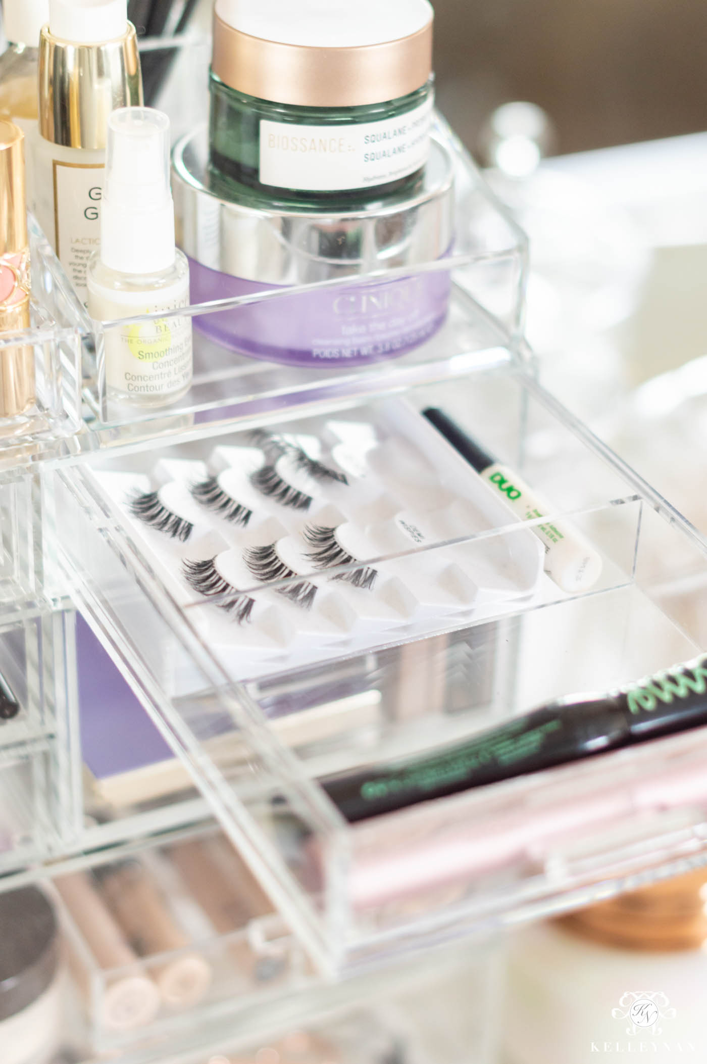 Makeup Organization Ideas with a Customizable Acrylic Organizer