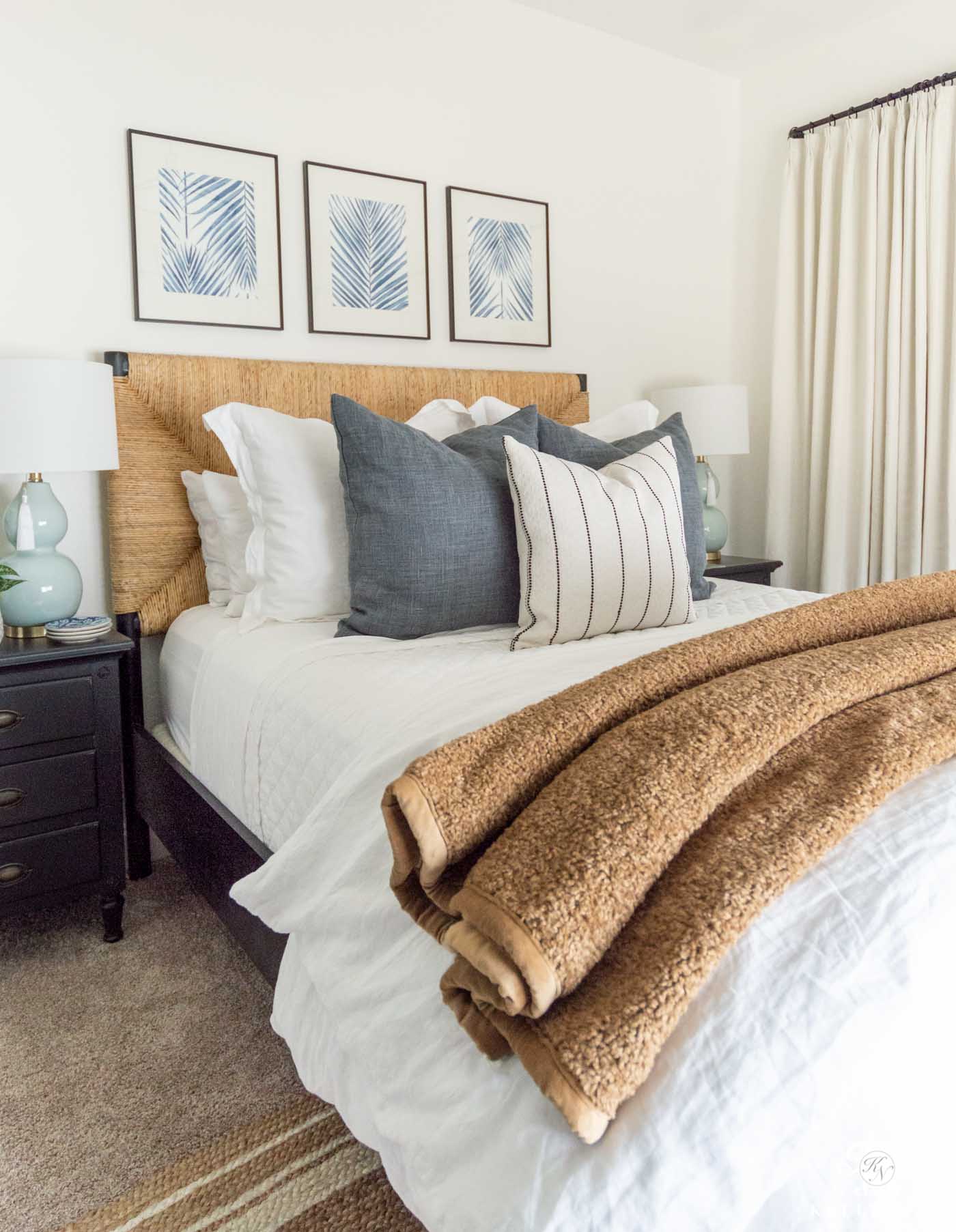 Guest Bedroom Makeover Reveal with Easy , Affordable DIYs!