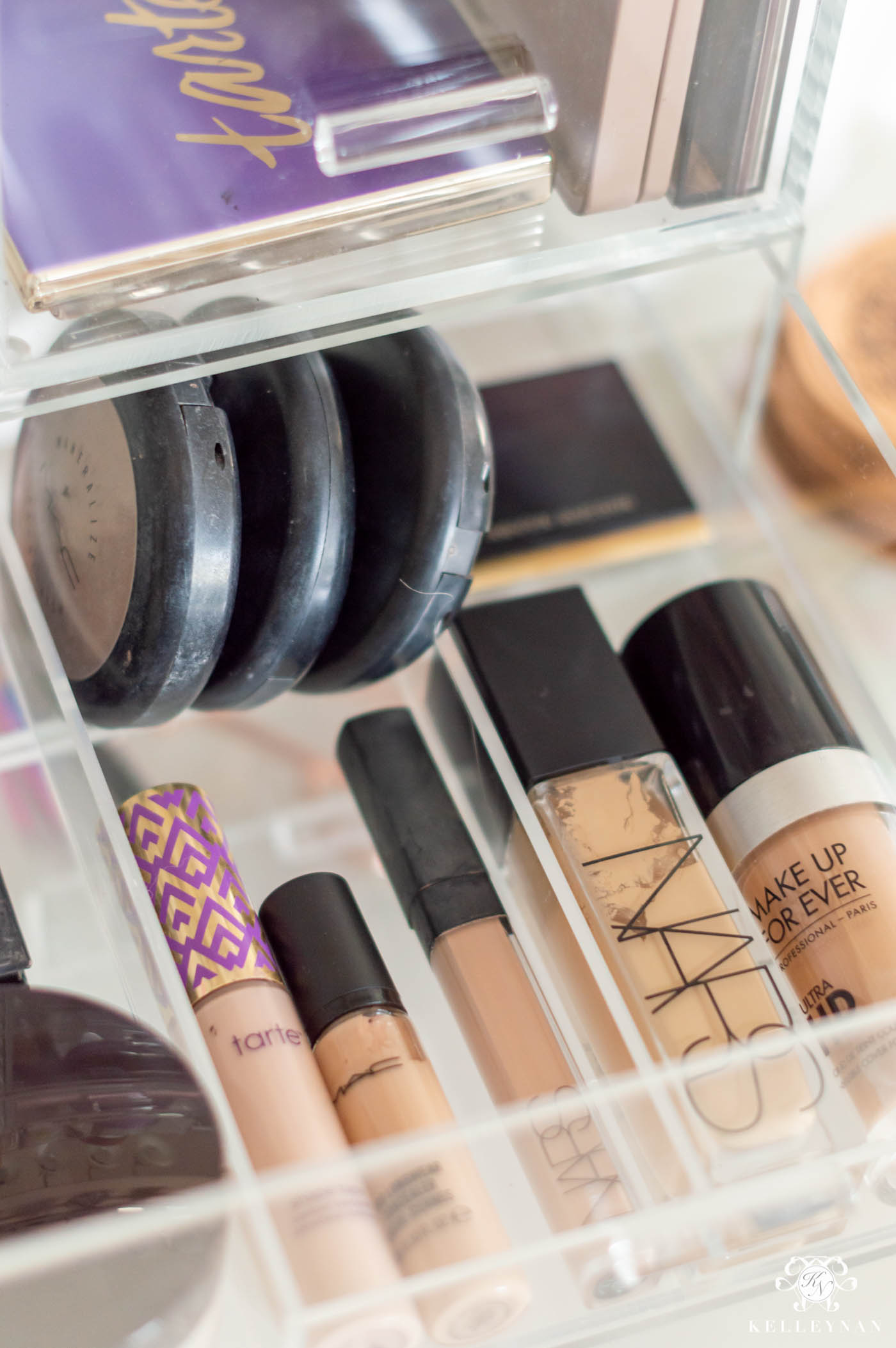 Acrylic Makeup Organizer & Ideas to Store Makeup on the Bathroom Counter