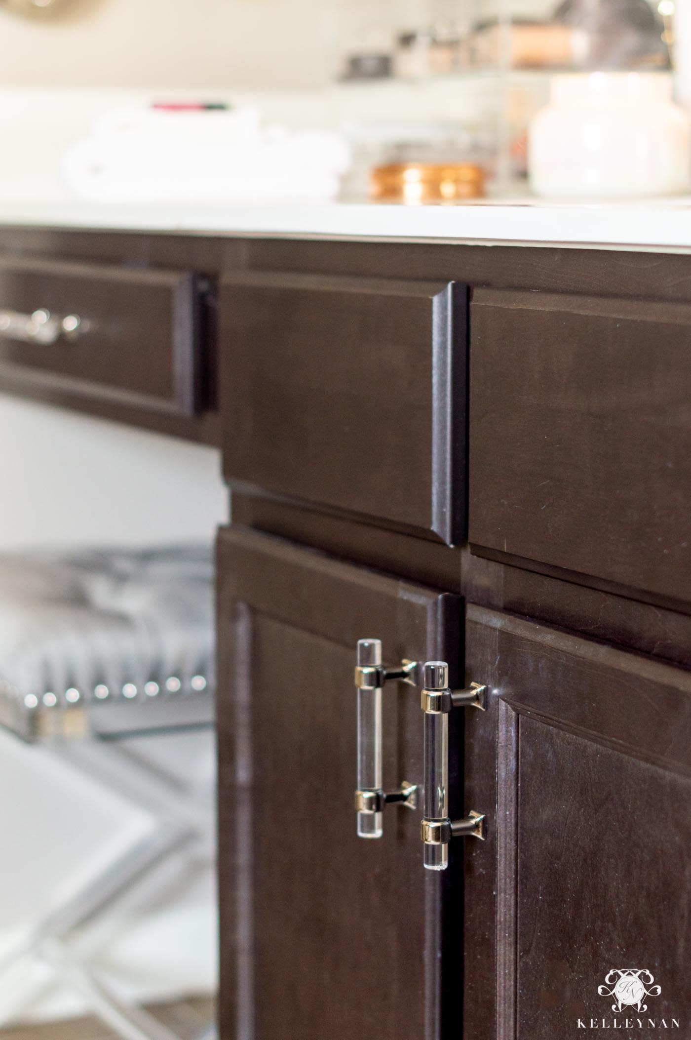 Organization Ideas When There's No Drawers in the Bathroom- Kelley Nan