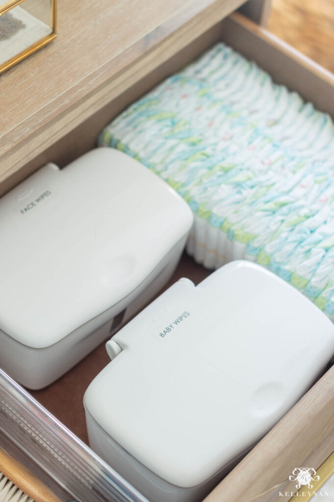 Nursery Dresser Organization Tried & True Tips Kelley Nan