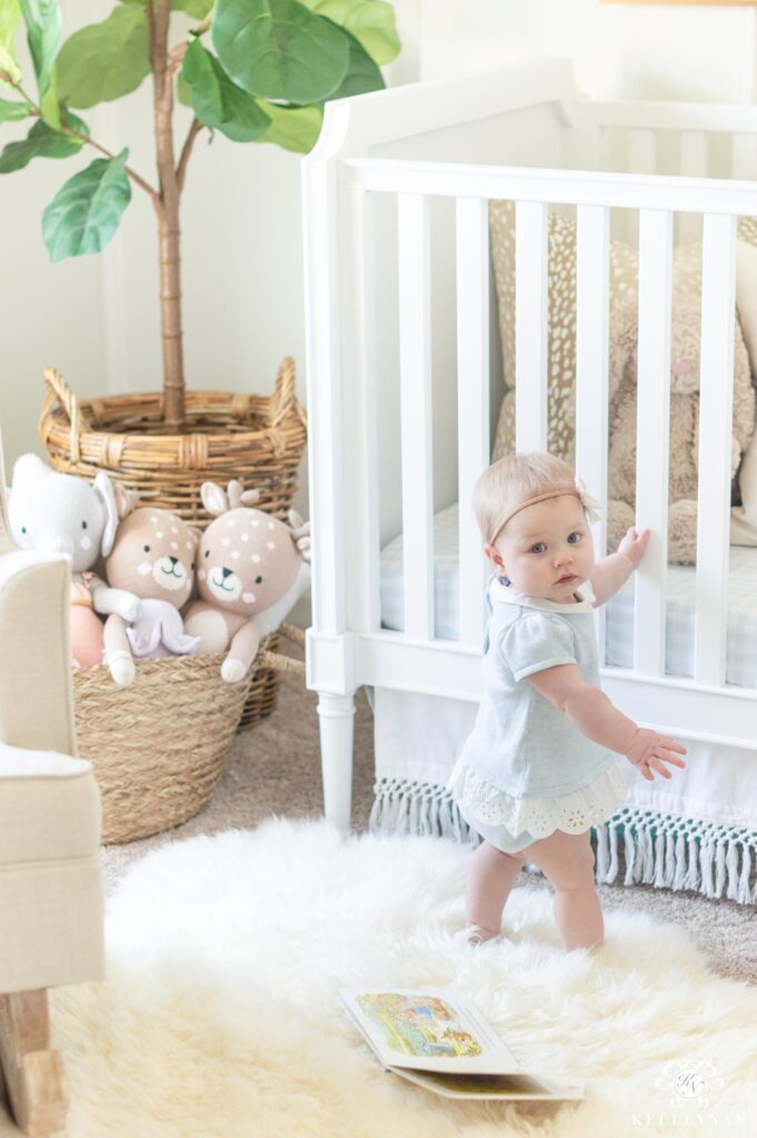 A Blue Baby Girl Nursery that's Fresh & Feminine Kelley Nan
