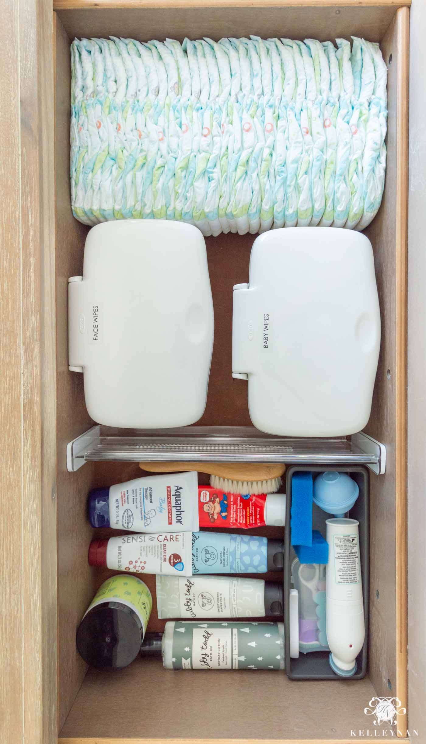 Nursery Dresser Organization and Organizing Your Baby's Changing Station 