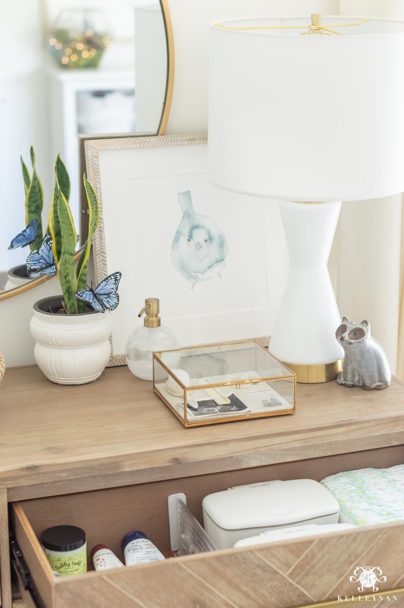 Changing table to put on top of outlet dresser