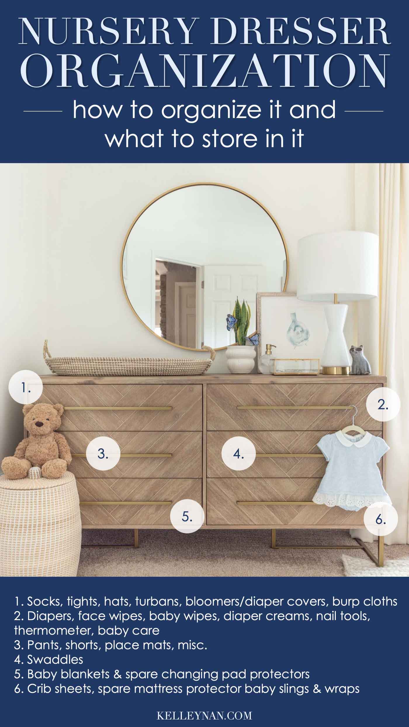 Nursery Dresser Organization and the Best Organizers