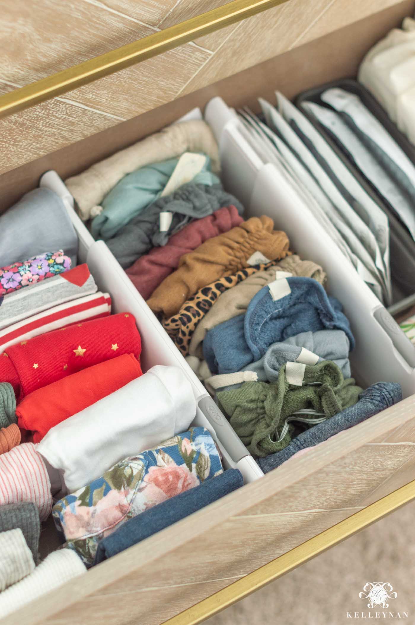 Organizing Kids Drawers with Dividers 