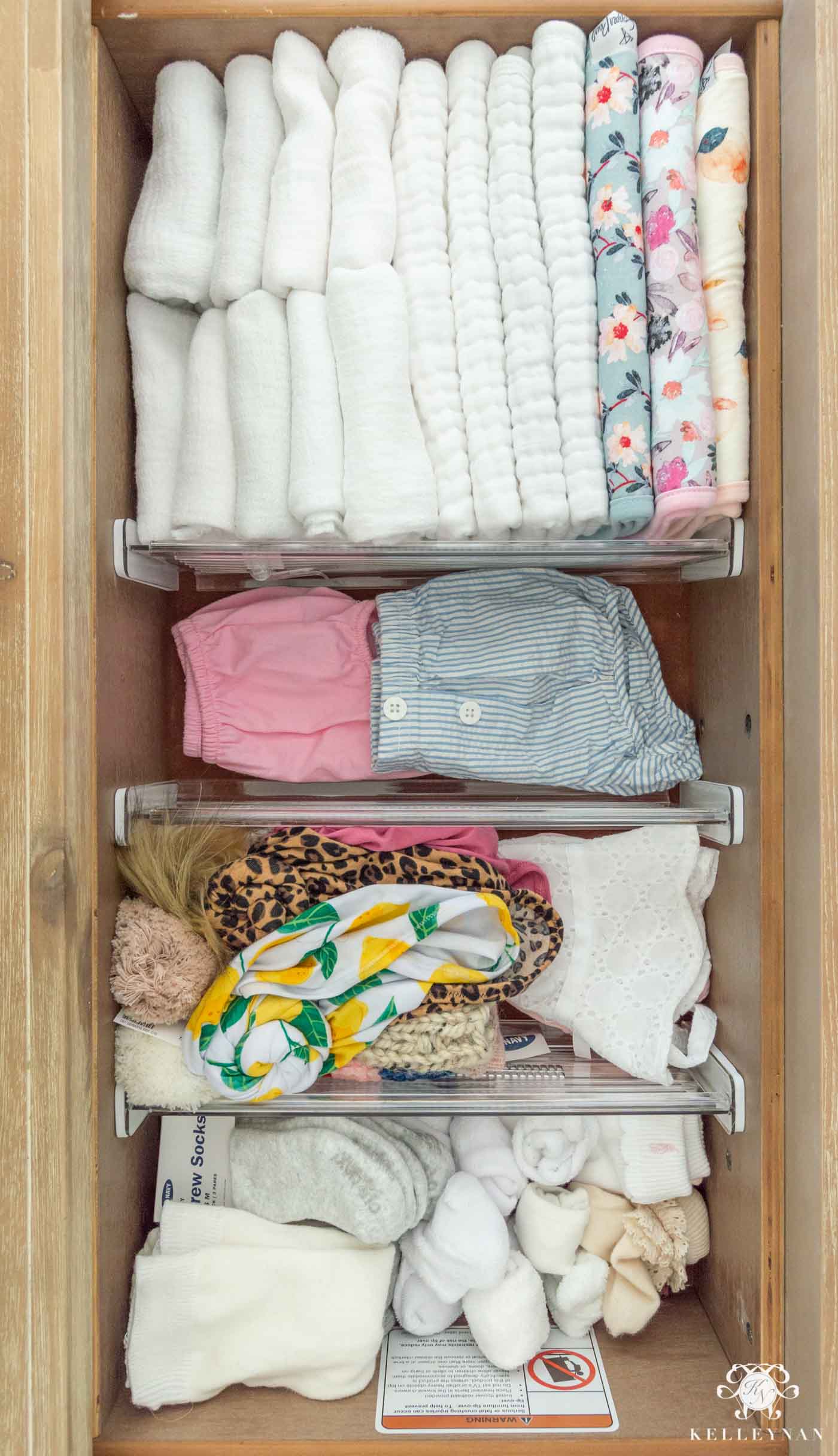 Nursery Dresser Organization Tried, How To Organize Baby Clothes Without Dresser