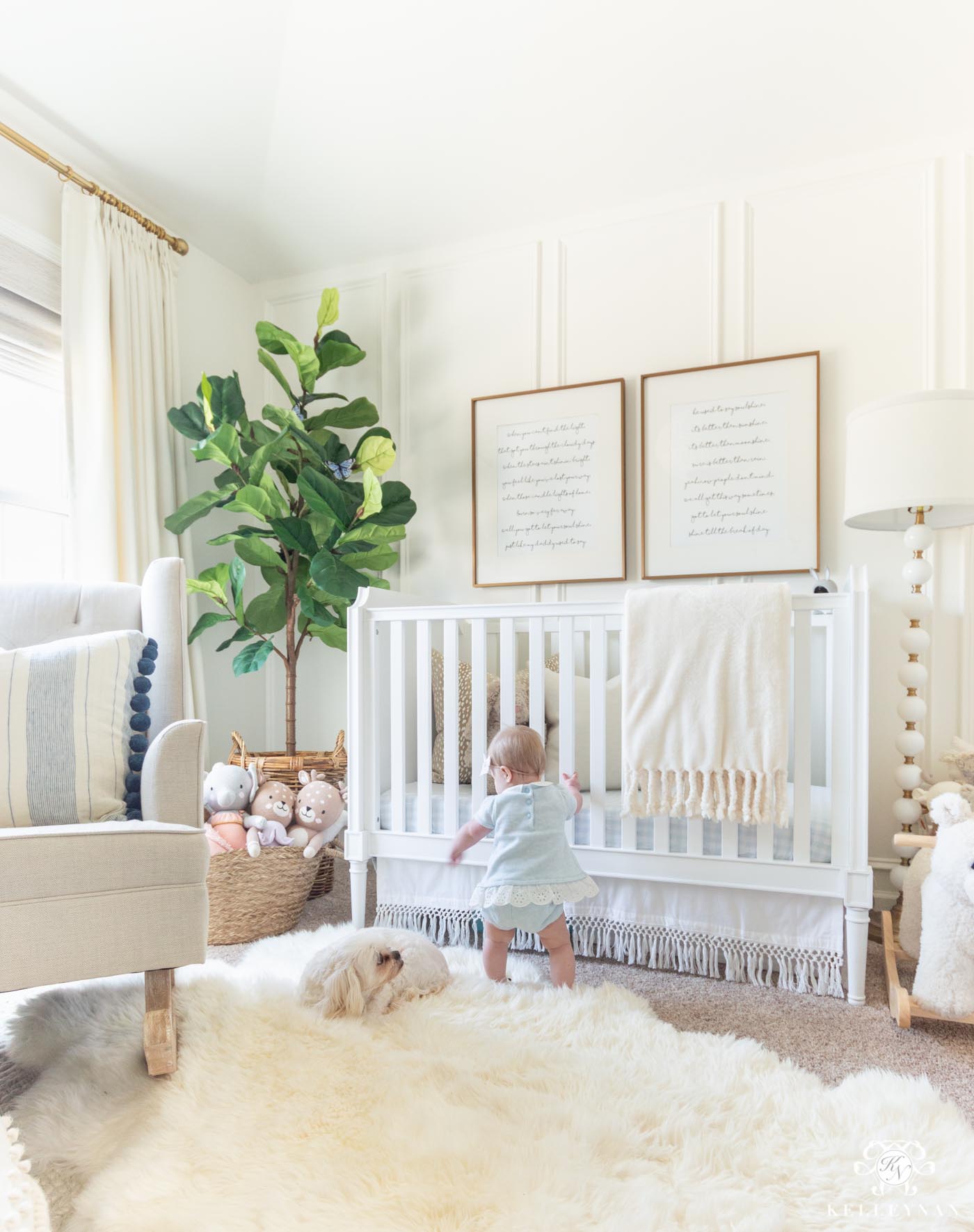 baby blue nursery decor