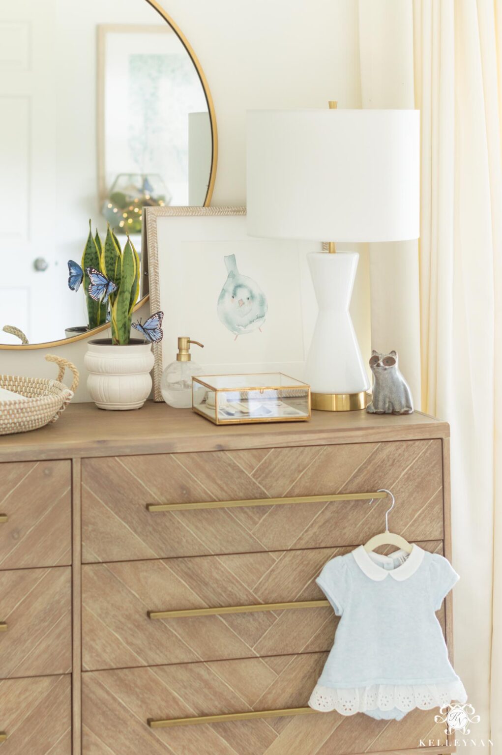 A Blue Baby Girl Nursery that's Fresh & Feminine Kelley Nan