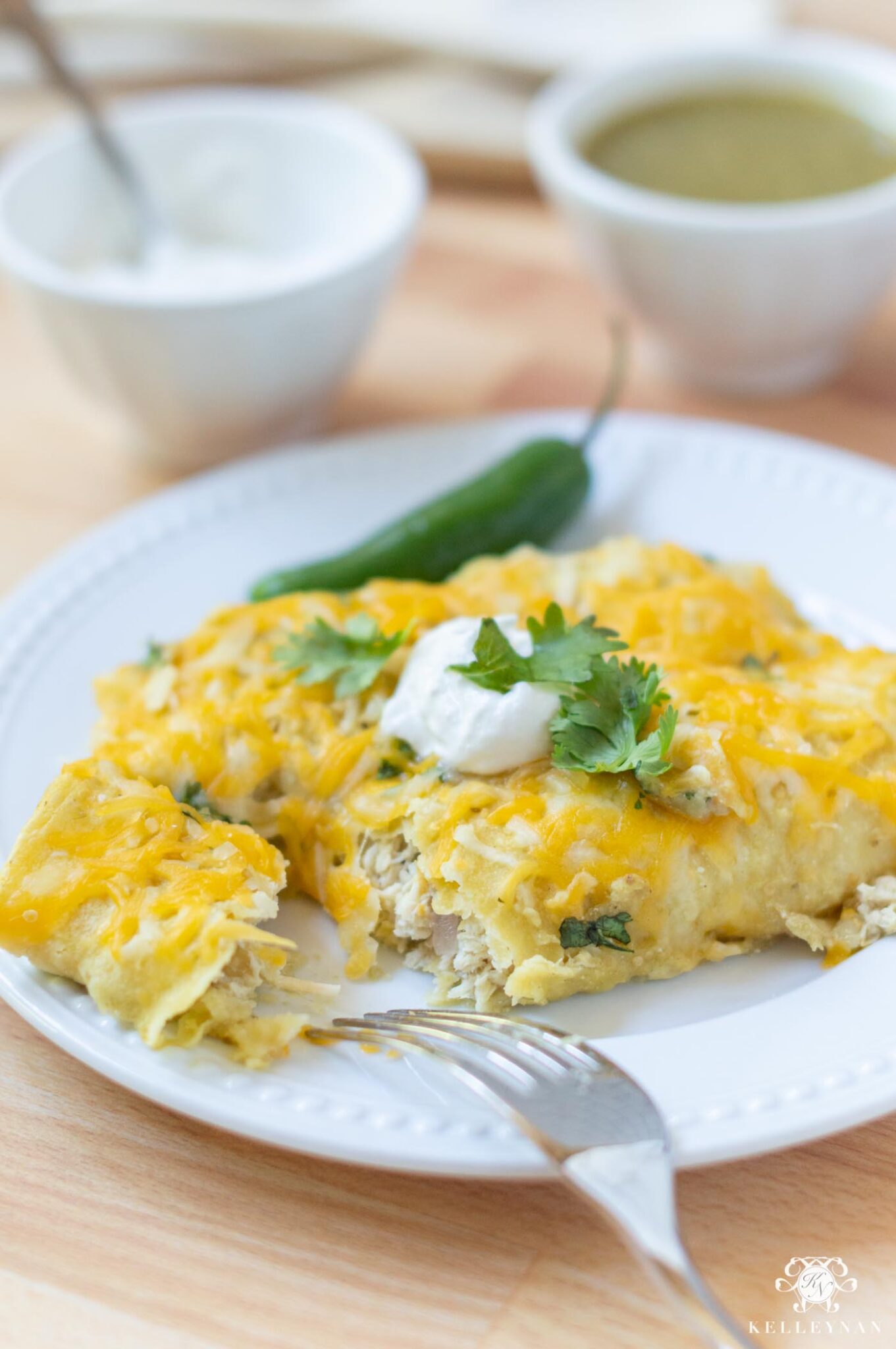 How to Make Chicken Enchiladas Verde - Kelley Nan