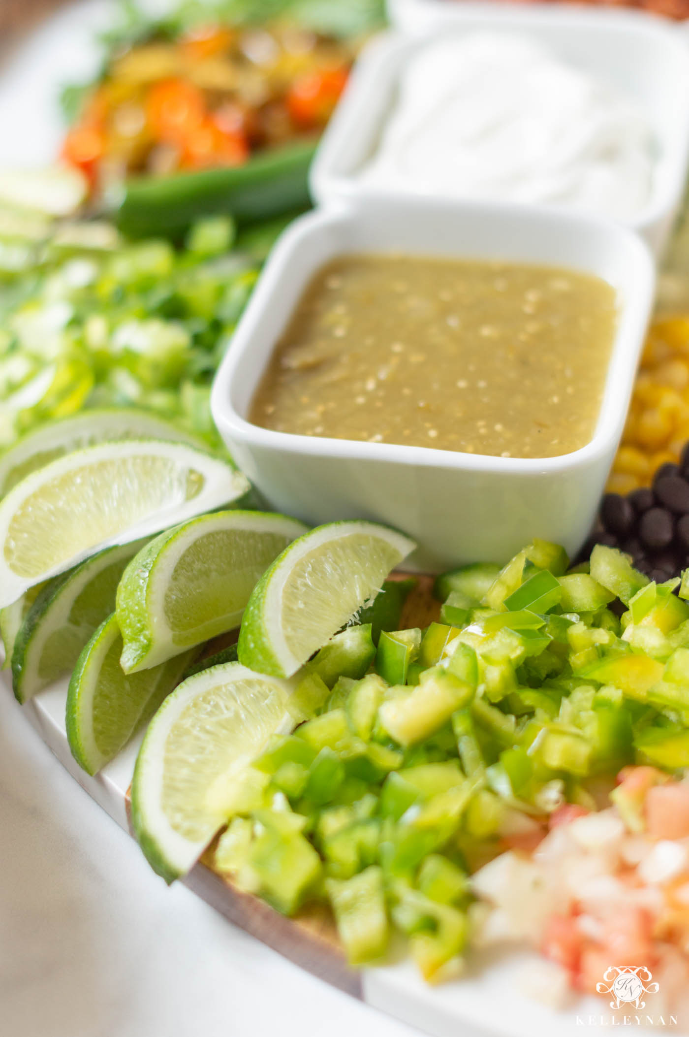 Mexican Fiesta Nacho Board with Toppings and Sauces!