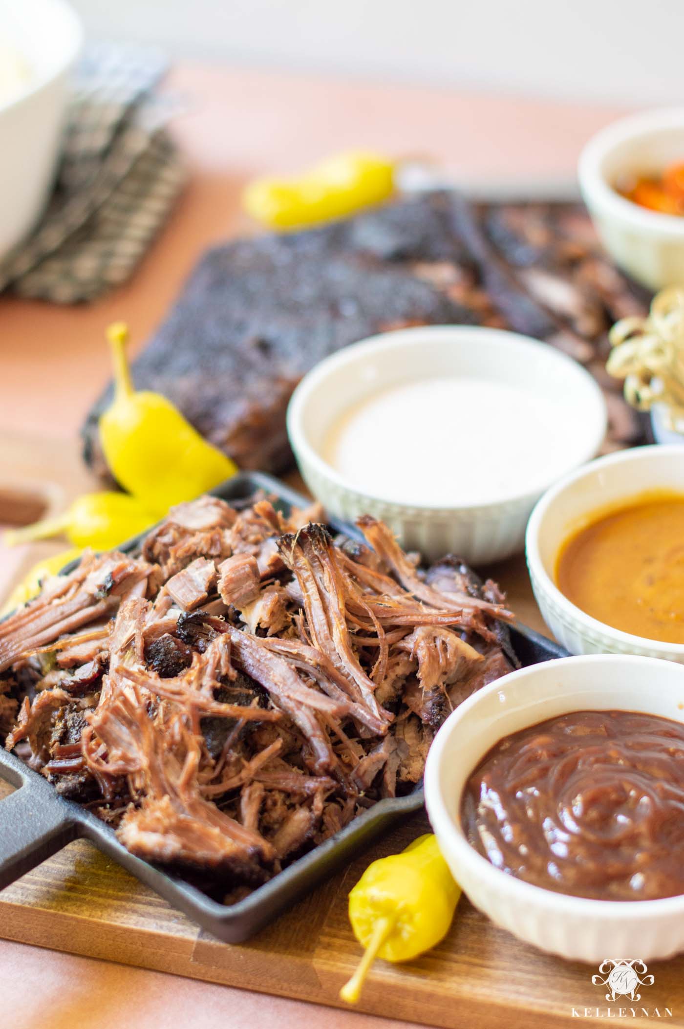 BBQ Slider Board with All The Toppings