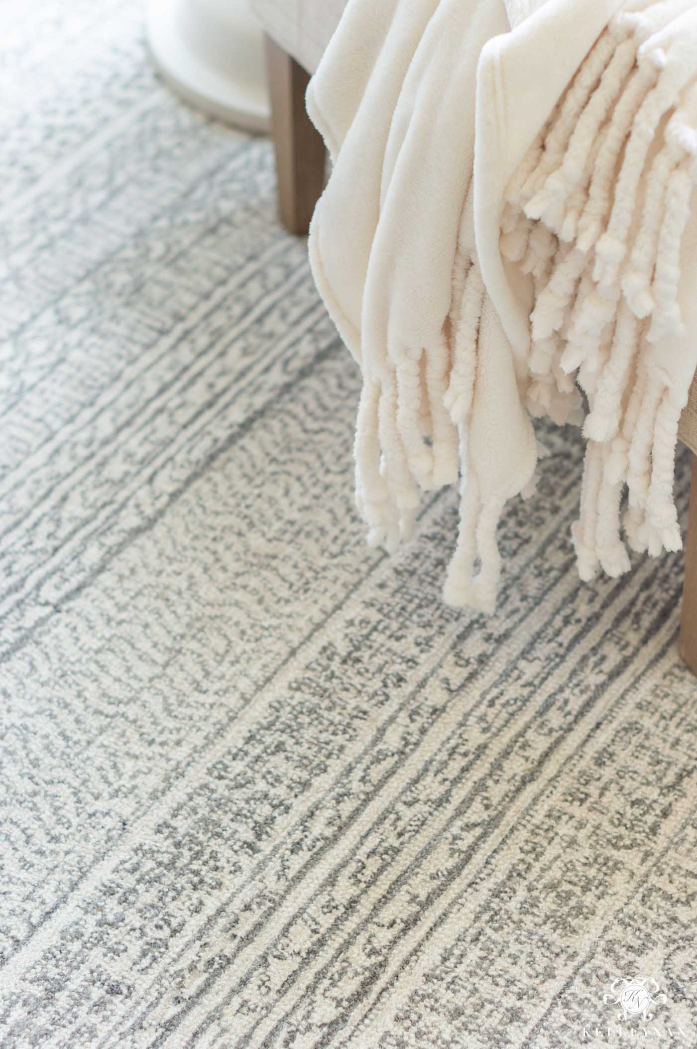 Gray and Cream Neutral Rug