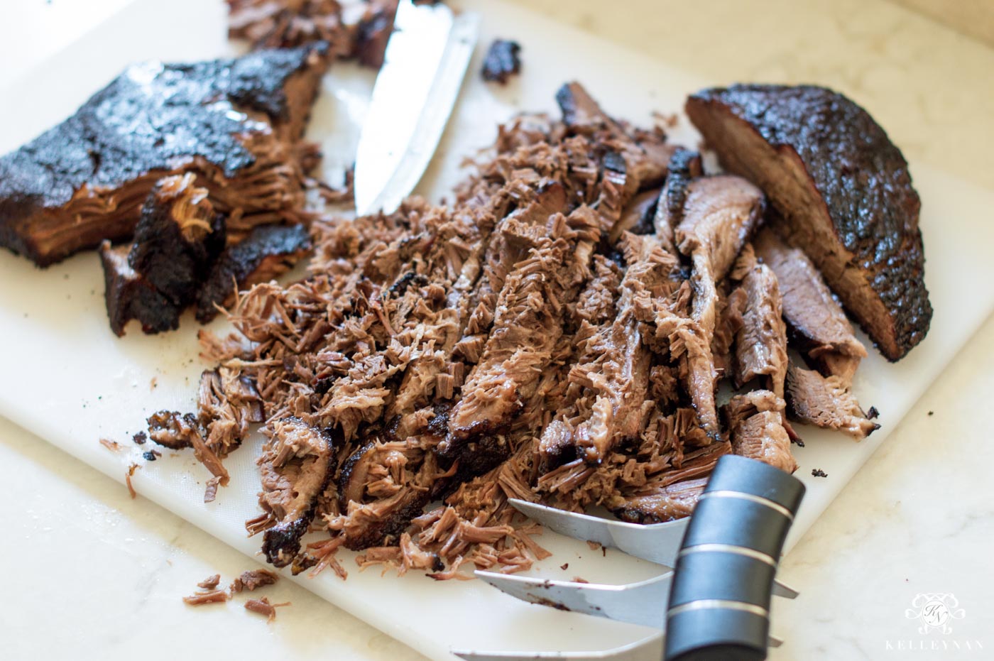 Smoked BBQ Brisket Platter and Sliders